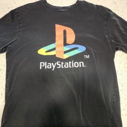 PS 1 Retro Black Men's T-shirt Large