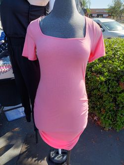 Coral Mini Dress