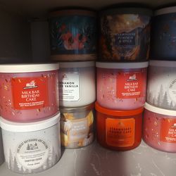 Bath And Body Works New 3 Wick Candles