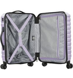 U.S. Traveler Boren Polycarbonate Hardside Rugged Travel Suitcase Luggage with 8 Spinner Wheels, Aluminum Handle, Lavender, Carry-on 22-Inch, USB Port Thumbnail