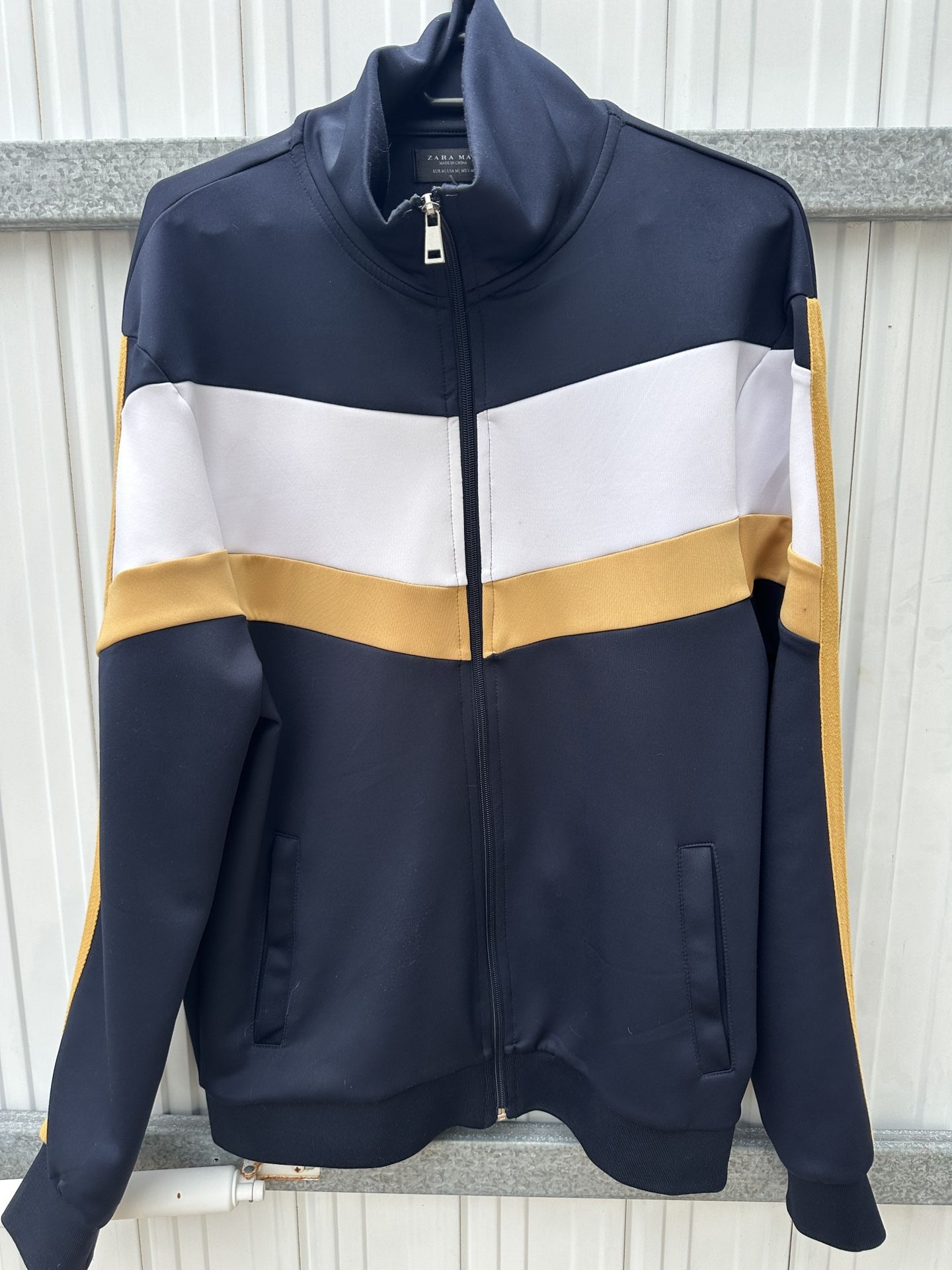 Zara track jacket navy medium 