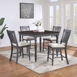 5 Piece Counter Height Dining Set 
