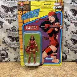 Marvel Legends Kenner Daredevil Elektra 3.75” Action Figure Unpunched