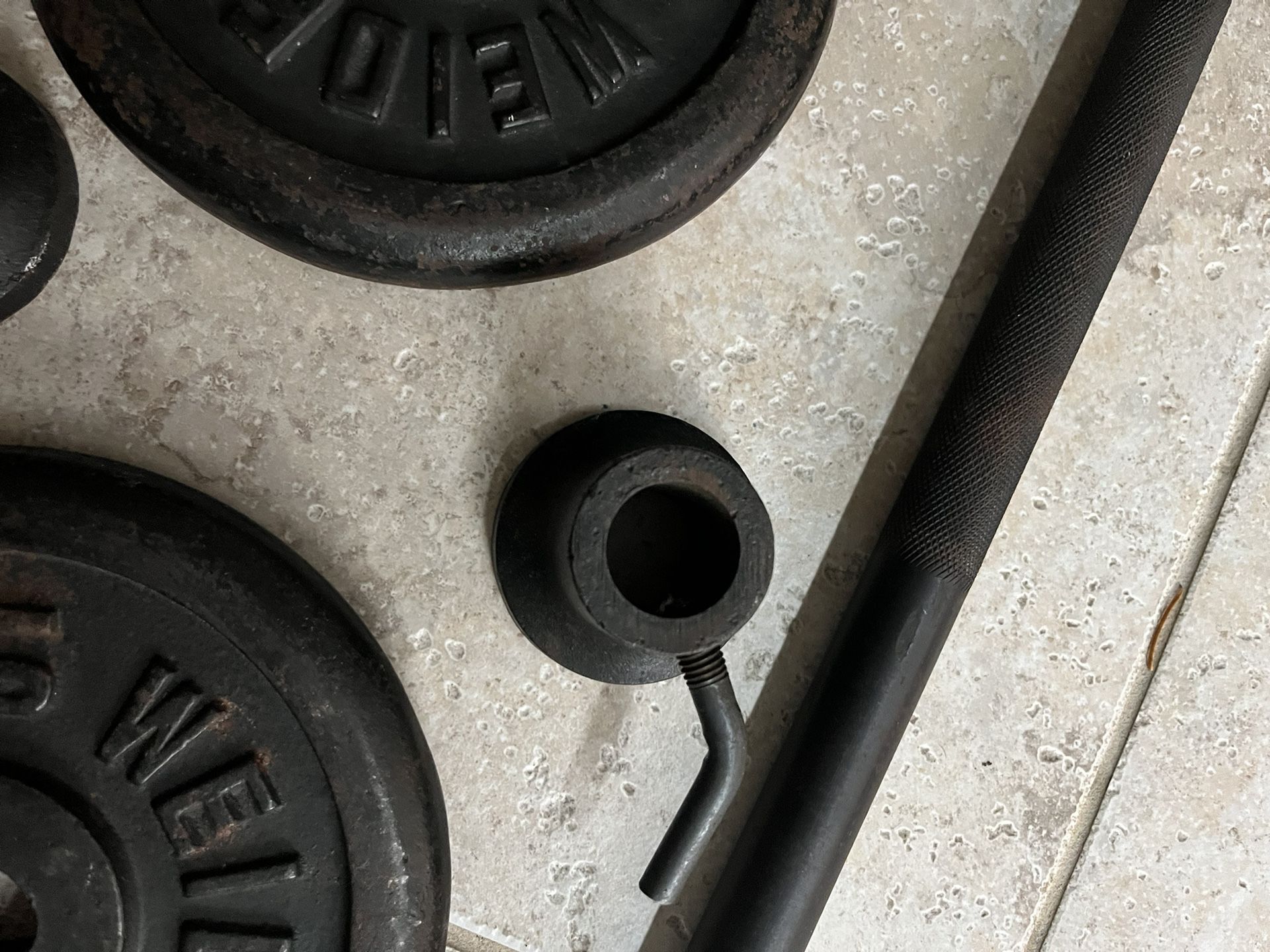 Standard Barbell With Weights 