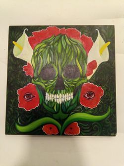 2009 LAU GALLICO KLOHE OIL ON WOOD PAINTING 