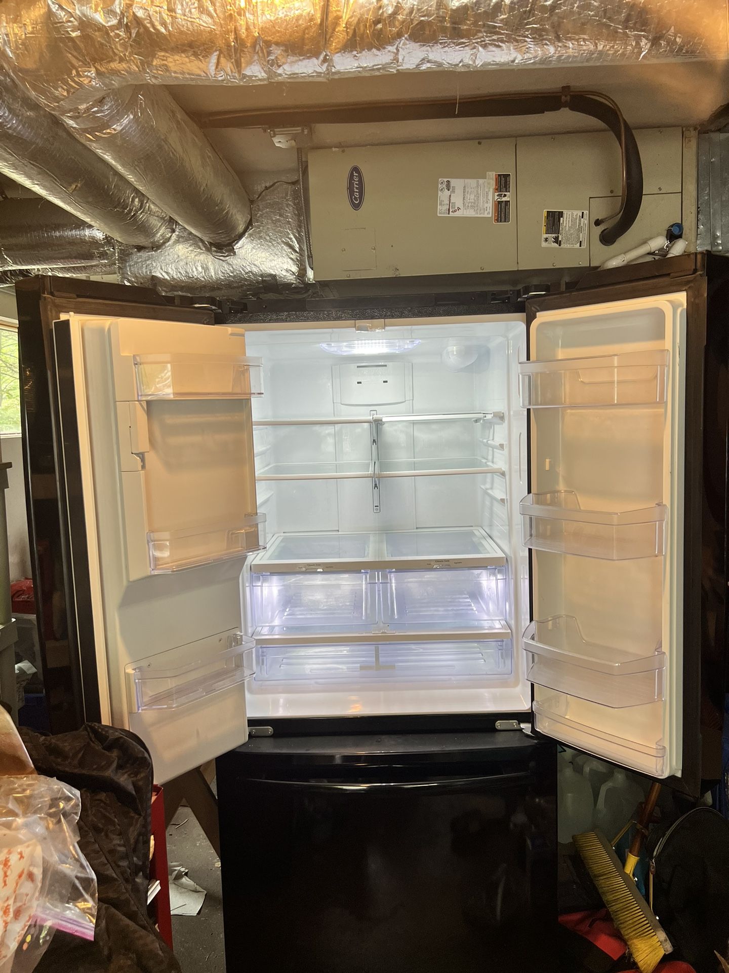 GE 33” French Door Stainless Steel Refrigerator- Excellent Condition