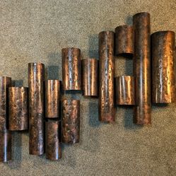 Curtis Jere Brutalist Abstract Metal Wall Sculpture 