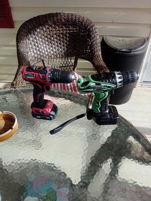 2 Cordless Battery Drills