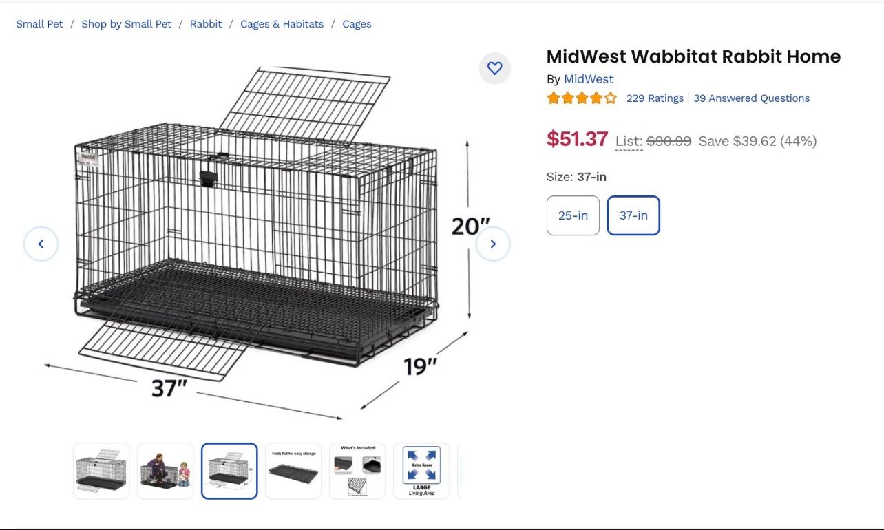 New Small Pet Cage( Dog, Bunny) 