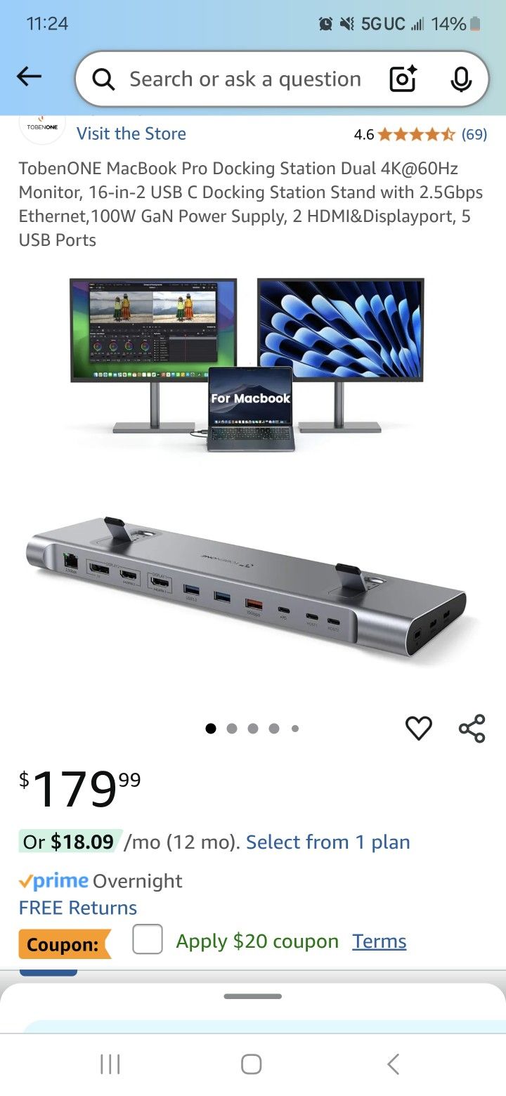 Docking Station For MacBook By TobeOne