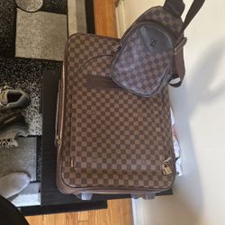 Louis Vuitton Luggage and cross body fanny pack 