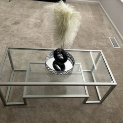 Silver Coffee Table Need Gone ASAP Moving Soon 