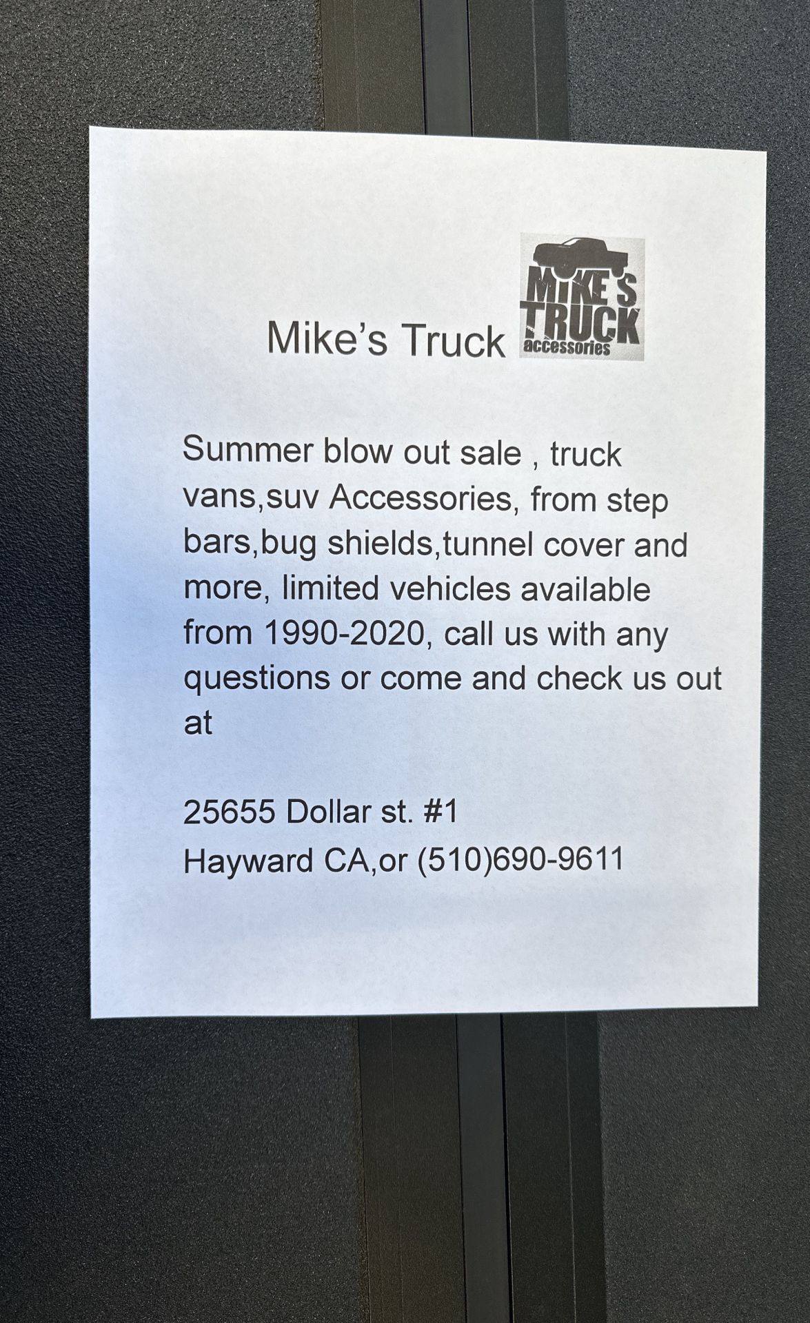 Mikes Truck Summer Blow Out Sale