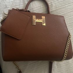 Halston  Brown Handbag 