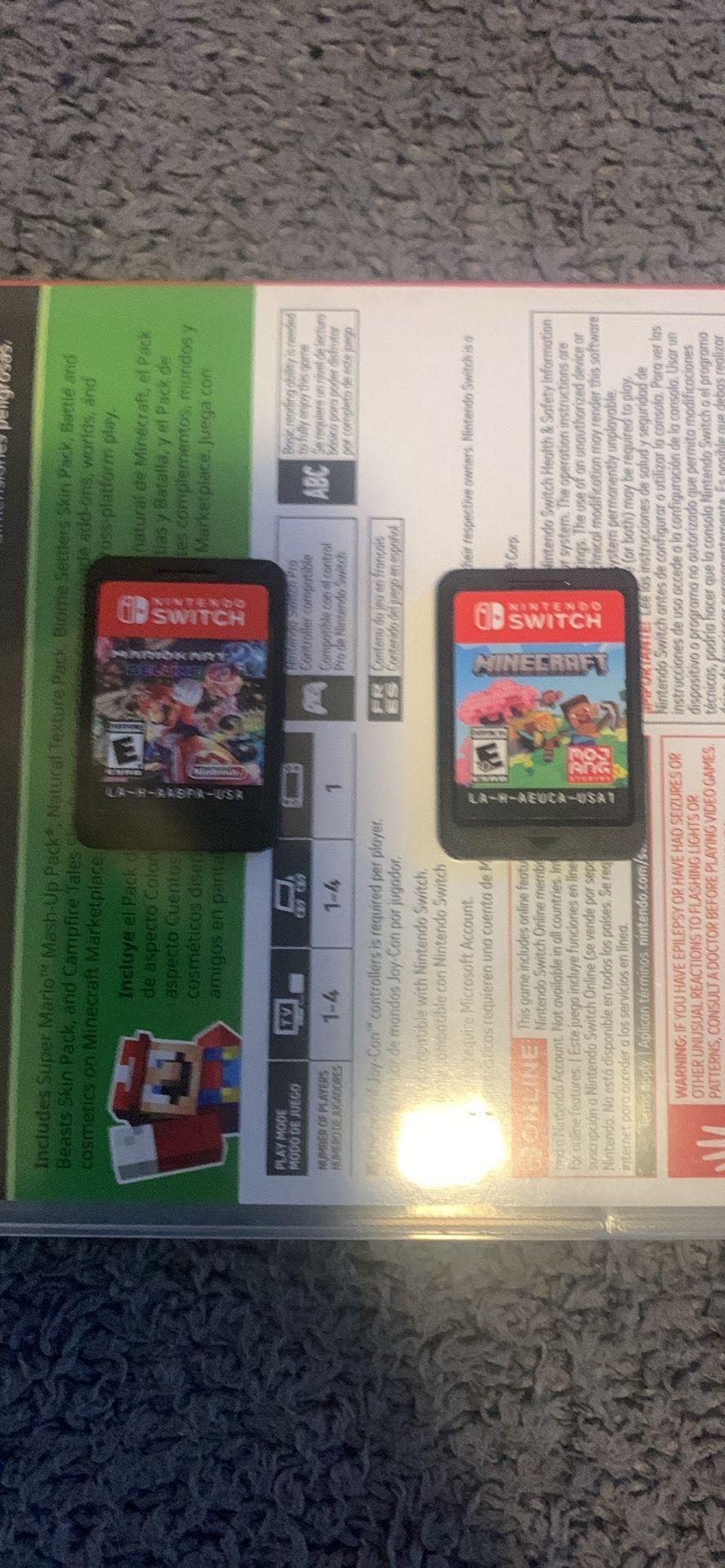 Mario Kart 8 And Minecraft Nintendo Switch