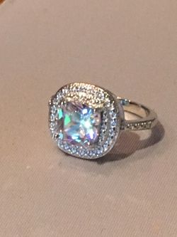 New Sterling Silver and Cubic Zirconia Ring