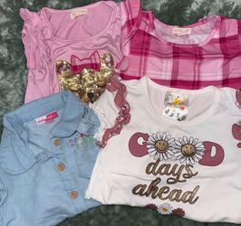 Bundle of girls shirts