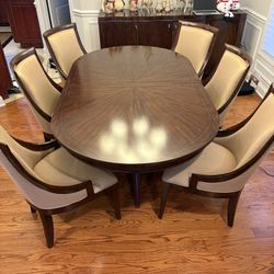 Wood Dining Room Table With Six Chairs