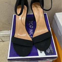 Women’s Behind The Ankle Size 7 1/2 Black Heels