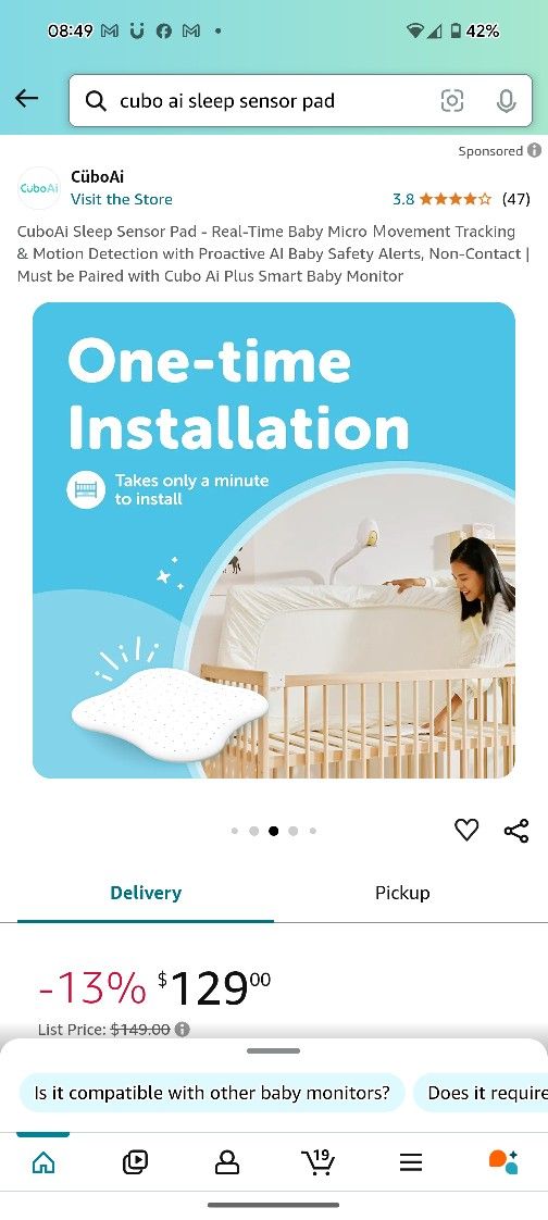 Cubo AI Sleep Sensor