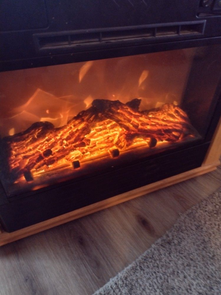 Heat Surge Electric Fireplace With Remote