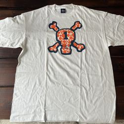 Vintage Japanese Stussy Skull Cross Bones T-Shirt