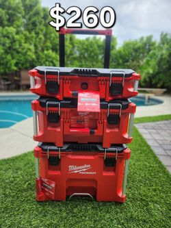 Milwaukee Packout Rolling Tool Box Stack