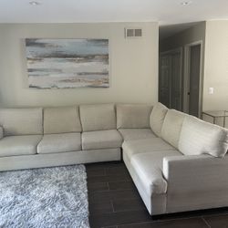 Living Spaces Sectional Sofa 