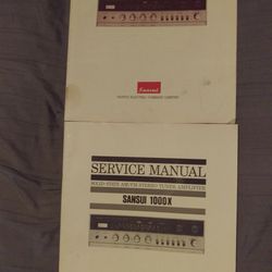 Sansui 1000X Receiver  Operating and Service Manual 