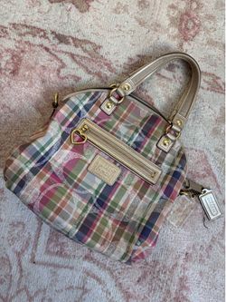 Coach Daisy Madras Foldover Crossbody Bag
