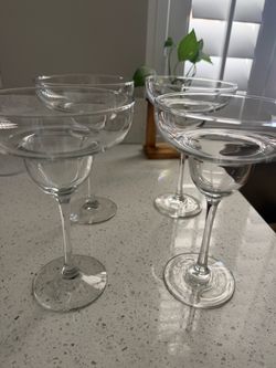 5 margarita glasses