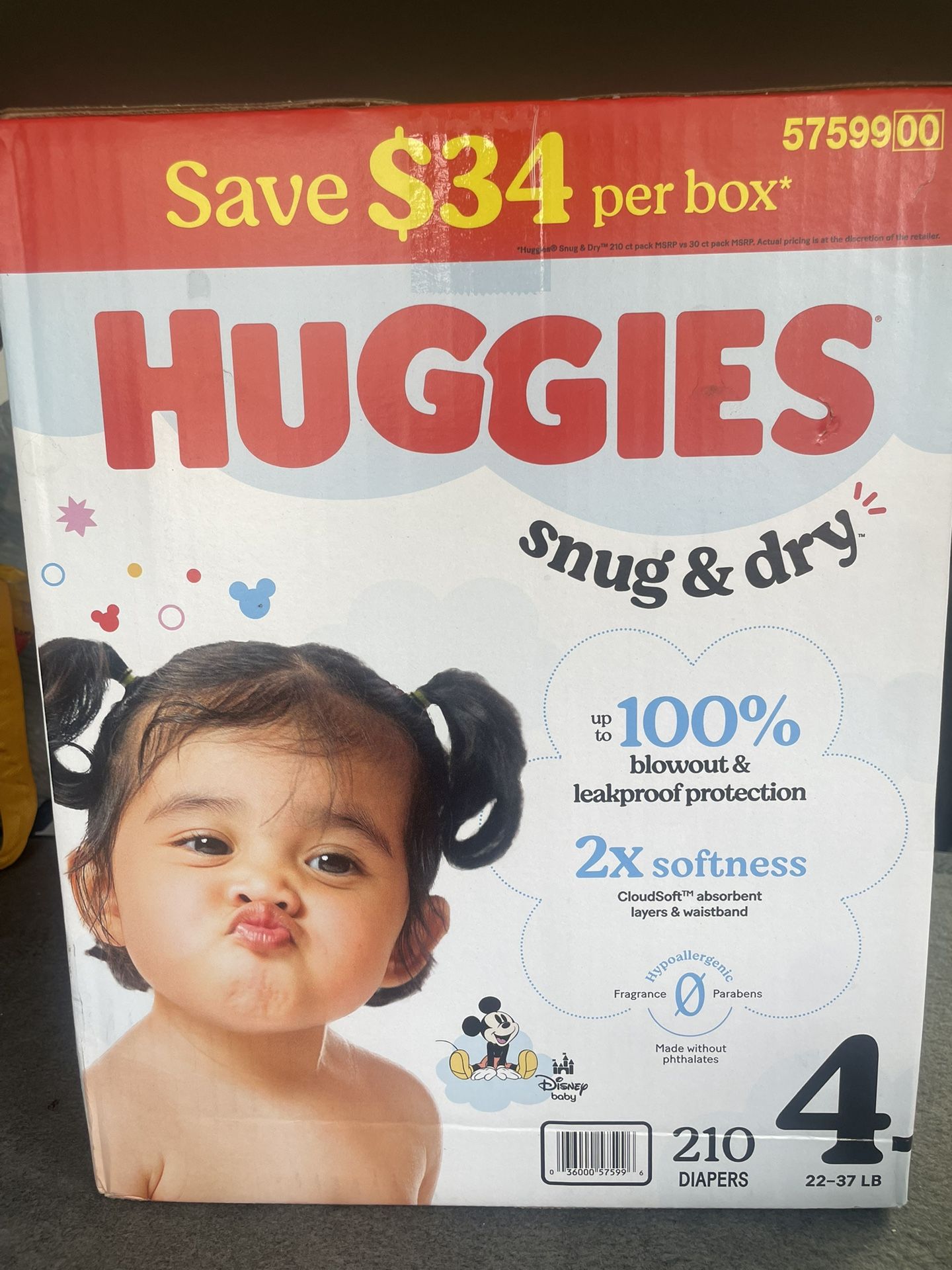 Huggies Snug & Dry Size 4