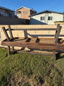 Two outside benches