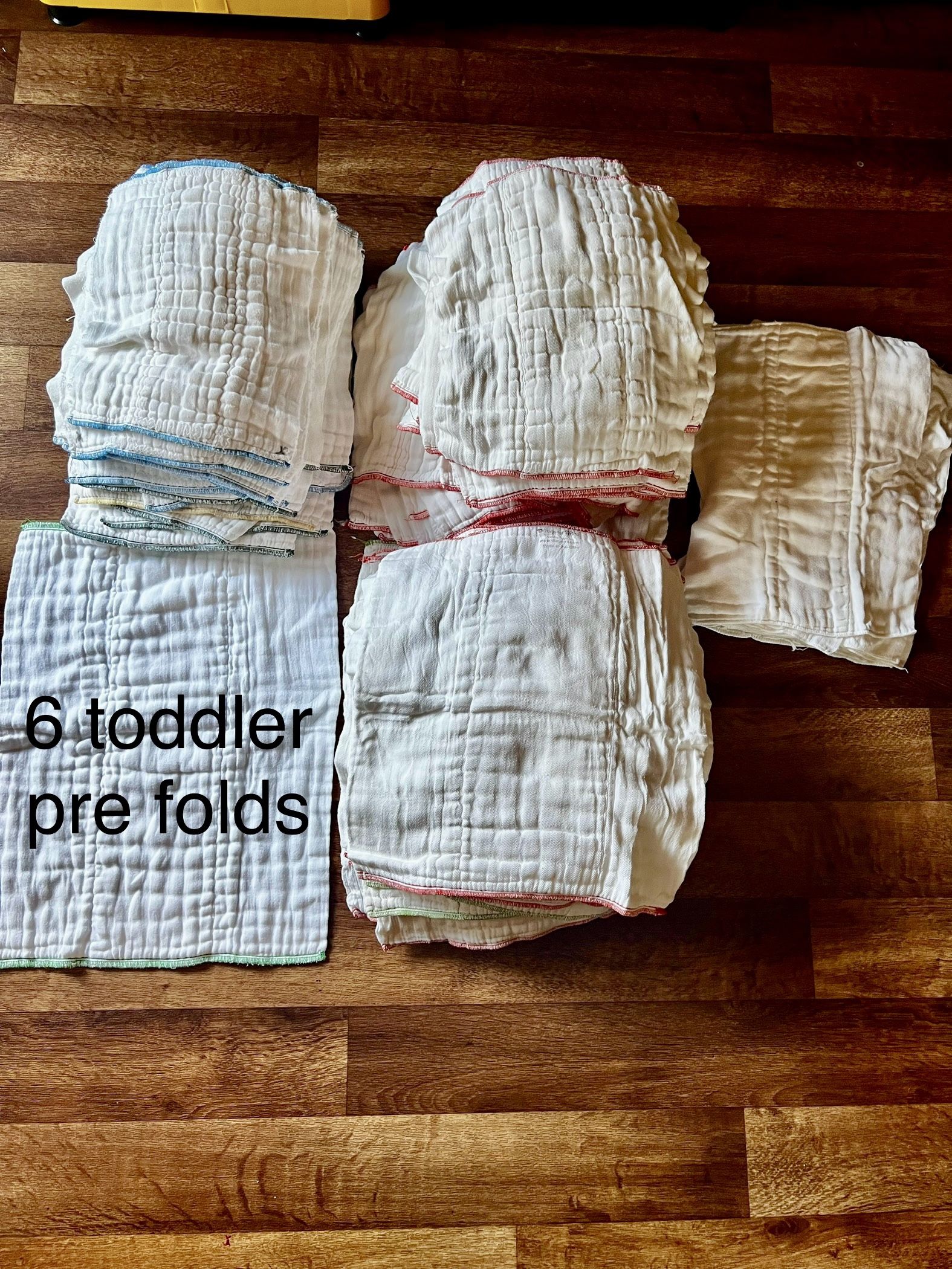 Cloth Diaper Cotton prefolds newborn to toddler