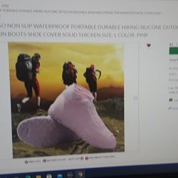 3 New Pairs Of Non Slip Shoe Cover Waterproof 