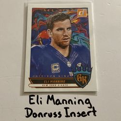 Eli Manning New York Giants All-Pro QB Donruss Short Print Insert Card. 