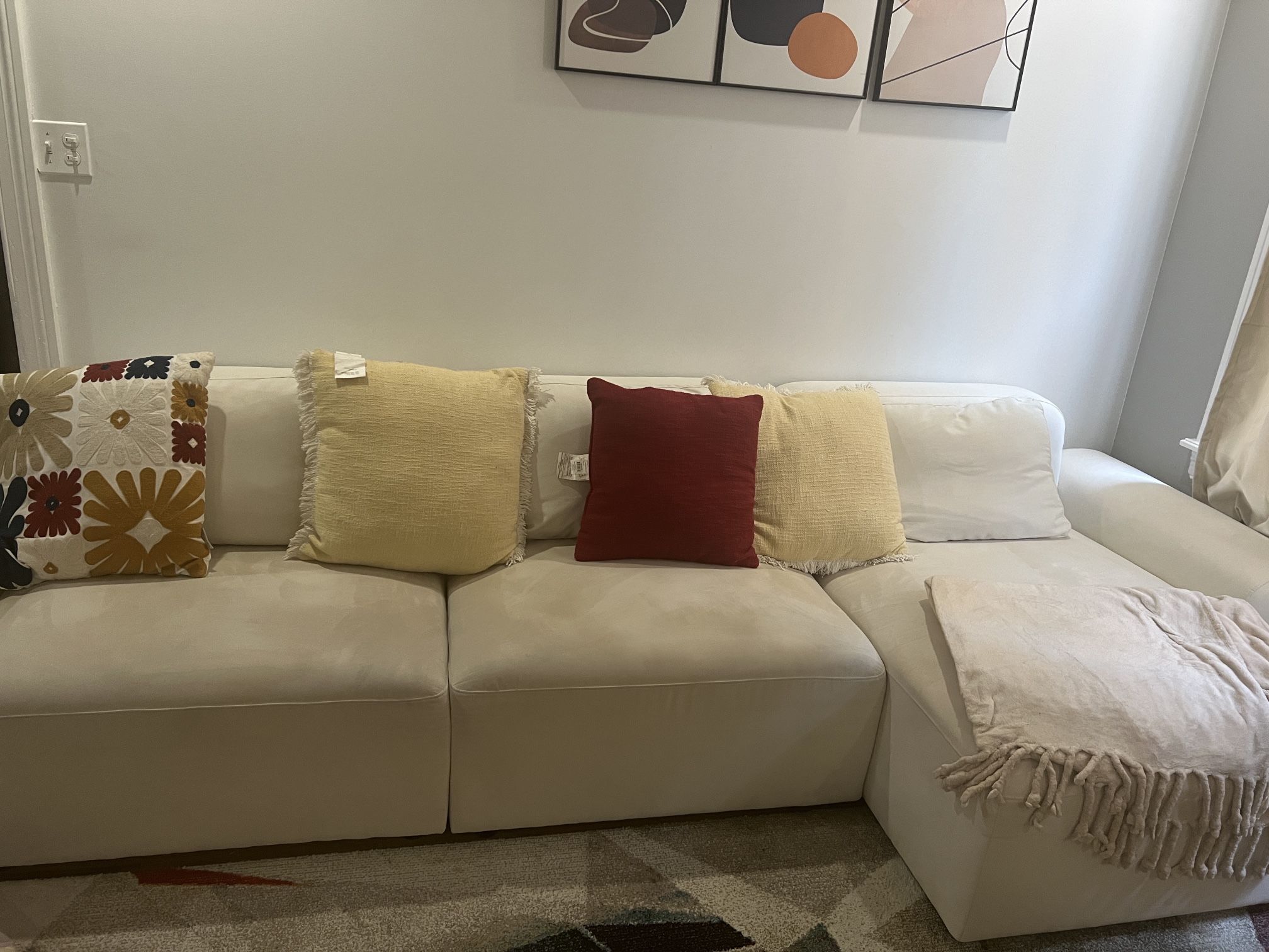 Ivory Color Sectional
