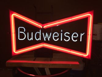 Classic Budweiser Bow Tie neon sign