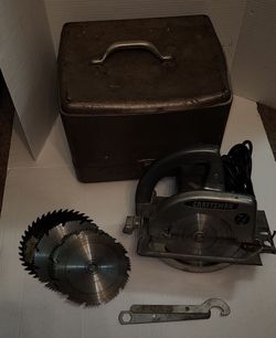 Vintage 1957 Craftsman 7½" Circular Saw & Original Steel Case