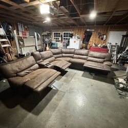 Large Brown Sectional 