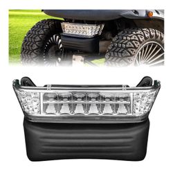 Club Car Precedent Light Kit with Bumper for Club Car Precedent 2004-UP Electric Gas Golf Cart - 12V LED Headlight & Turn Signal Light(Fit #10/