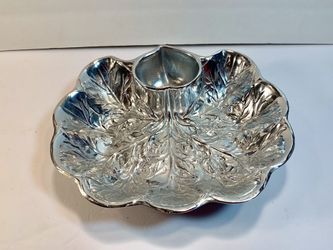 WILTON RWP Vintage Chips/Dip Snack Pewter Bowl