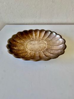 Reed and Barton oval silver plated serving tray 15” x 11” x