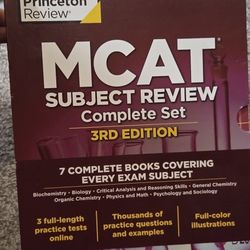 MCAT Content Study Prep Books