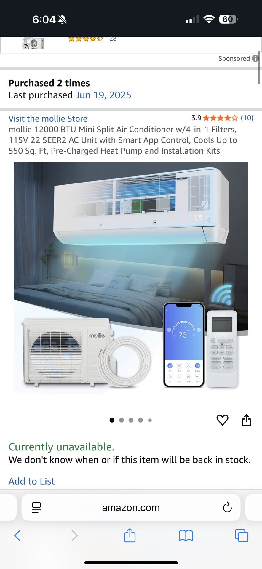 Split Air Conditioner Unit 