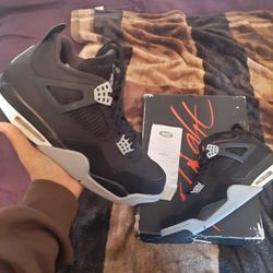 Jordan 4 Black Canavs Og All Size 12 