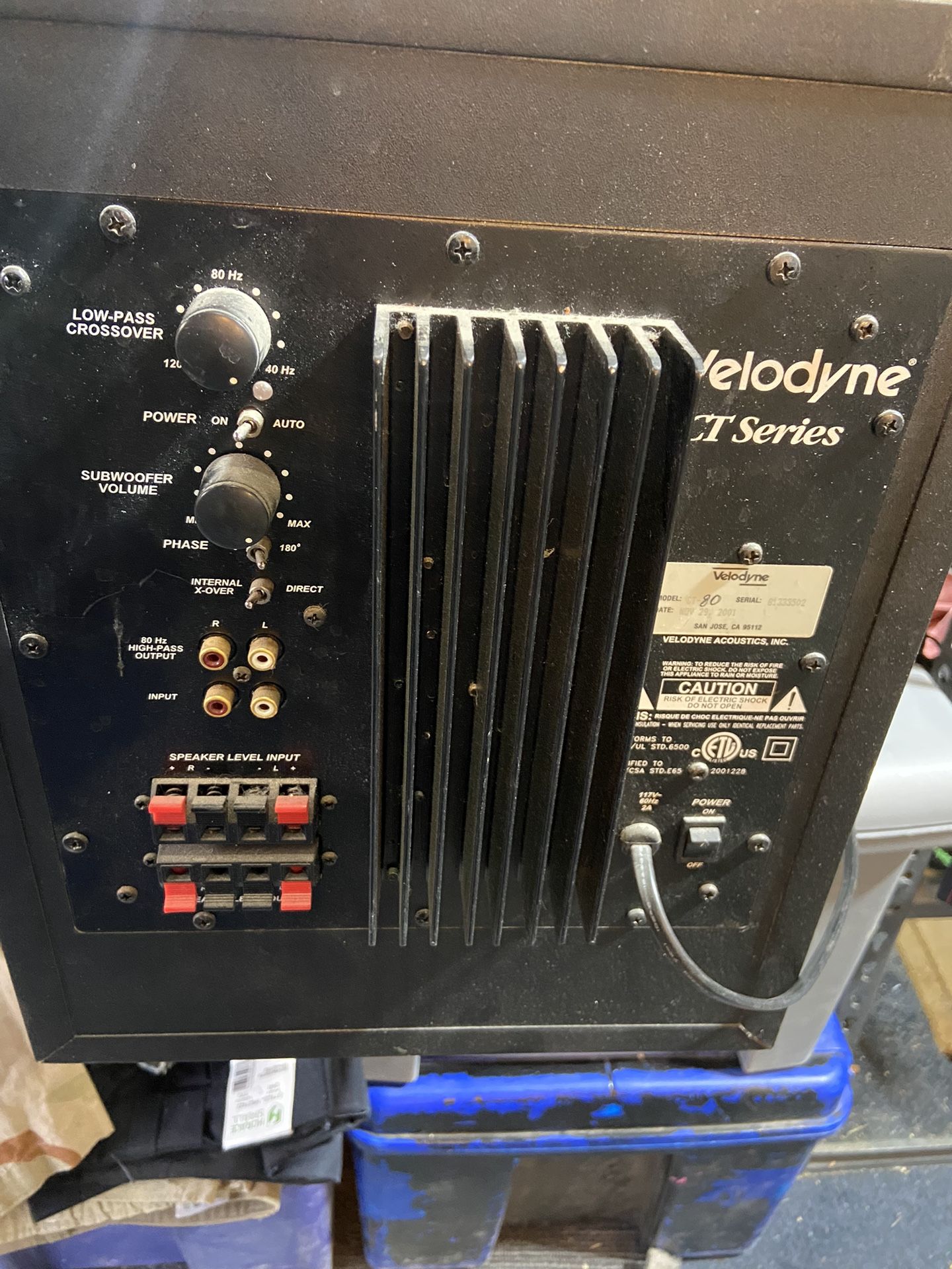Velodyne Ct 80 Subwoofer