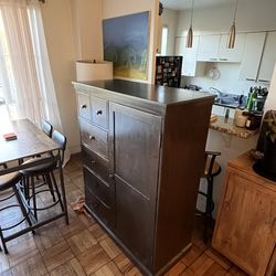 Custom made wooden armoire