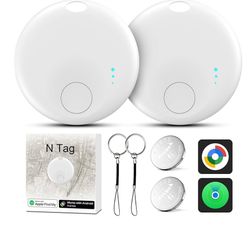 Air Tracker for Android or iOS, Dual System Air Tracker-2 Pack, Bluetooth Tracking Compatible with iOS Find My or Google Find Hub App, Smart Tracker K