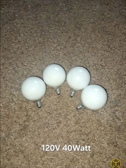White Candelabra base Light Bulbs